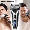 EKHOU Men's Shaver, Wet Dry Rechargeable Electric Shaver for Men Facial Beard Electric Razor Stubble 3-Blade System Shaving Machine (Color : Stand-Alone Blade) view 4