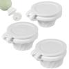 Beavorty 3pcs Flip It Bottle Emptying Kit Condiment Bottle Lid Empty Top Cap Empty Cap Flip Top Caps Upside down Caps Squeeze s Suite White Tpe Can Clamshell view 1