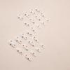 24Pcs Valentines Milky White Press on Nails Medium Almond Fake Nails with Red Heart Design False Nails Valentines Cute Acrylic Stick Glue on Nails for Women Girlfriend Gift view 3