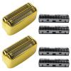 2 Pack Replacement Foil and Cutters for Barberology Double Foil Shaver, Compatible with FXFS2 FXFS2G Single-Stick Shaver-Gold view 2