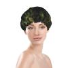 Dwrepo Camouflage Pattern Print Shower Cap for Women Men Waterproof Hair Cap Double Layered Reusable Bath Caps Soft Bathing Shower Hat Spa Salon Shower Caps view 3