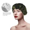 Dwrepo Camouflage Pattern Print Shower Cap for Women Men Waterproof Hair Cap Double Layered Reusable Bath Caps Soft Bathing Shower Hat Spa Salon Shower Caps view 4