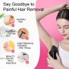 Canvalite Crystal Hair Remover for Women and Men, Fast Painless Magic Crystal Hair Removal Device for Arms Legs Back and Body, Skin Exfoliating Epilators Hair Removal Washable Reusable Portable(Black) view 2