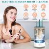 Automatic Makeup Brush Cleaner Machine with Brush Cleaning Mat - Effortless Cosmetic Brush Cleaner for All Size Beauty Makeup Brushes - Valentine's Gift for Women - Keep Your Brushes Fresh and Clean view 4