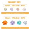 SUPERFINDINGS 120Pcs 8 Styles Nail Charm Flower Resin Cabochons Nail Art Decoration Accessories 3D Manicure Nail Studs Nail Cabochons Supplies for Nail Art Craft DIY view 2