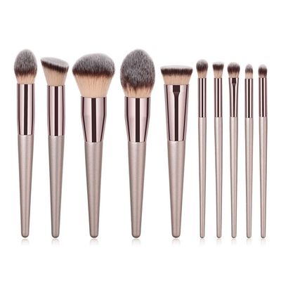 HARUE 4/10Pcs Makeup Brushes Set for Cosmetic Foundation Powder Blush Eyeshadow Blending Make Up Brush Beauty Tool (Size : 10pcs)