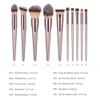HARUE 4/10Pcs Makeup Brushes Set for Cosmetic Foundation Powder Blush Eyeshadow Blending Make Up Brush Beauty Tool (Size : 10pcs) view 4