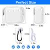 Everfunny 3 Packs Clear Bogg Beach Tote Bag with 2 Pack Insert Hooks Accessories for Bogg Bags Travel Makeup Clean Toiletry Brush Organizer Cosmetic Divider Storage Inner Pouch (White set of 2) view 4