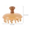 GLEAVI Wooden Massage Comb Wooden Scalp Brush Wood Massage Tool Hair Scalp Massager Comb view 2