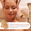 GLEAVI Wooden Massage Comb Wooden Scalp Brush Wood Massage Tool Hair Scalp Massager Comb view 4