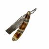 Hand Made Damascus Steel Straight Razor shaving razor folding knife Ready Classic Barber Blade Edge, Men Straight Razor, Be Close Shave, Best Great Gift (White Brown) view 4