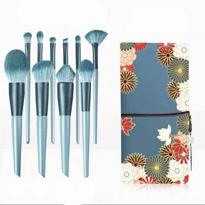 10 Makeup Brush Set Brush Eyeshadow Blush Brush Eye Portable Beauty Tool Foundation Brush (Color : B)