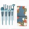 10 Makeup Brush Set Brush Eyeshadow Blush Brush Eye Portable Beauty Tool Foundation Brush (Color : B) view 1