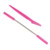 Angoily 2pcs Facial Hair Remover and Eyebrow Shaper Set Spring Epilator Razor for Forehead Cheeks and Upper Lip Pink Beauty Tool for Women view 1