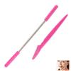 Angoily 2pcs Facial Hair Remover and Eyebrow Shaper Set Spring Epilator Razor for Forehead Cheeks and Upper Lip Pink Beauty Tool for Women view 2