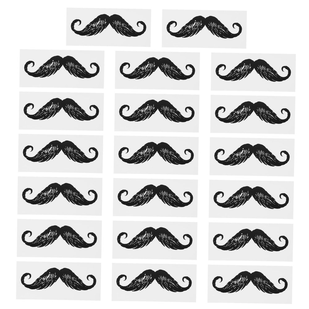 balacoo 20pcs Nose Waxing Stickers for Hair Removal Protective Beard Stickers for Facial Hair Care and Beard Styling Tools