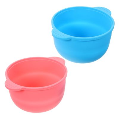 balacoo 2pcs Silicone Wax Warmer Bowls for Hair Removal Non-stick Wax Melting Pots Precise Scale for Compatible Machines and Ovens Random Colors
