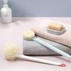 Balacoo Soft Bristle Scrub Brush Body Brush Exfoliator Bath Back Brush Long Bath Brush Loofah Back Brush Bath Body Brush Shower Skin Exfoliating Sponge Washer Soft Fur White Pp, 38X11X11CM view 2