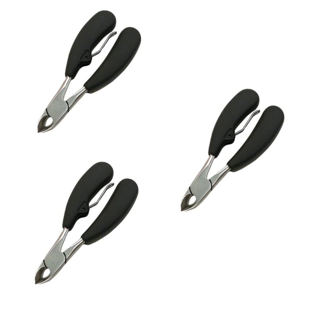 Beaupretty 3pcs Nail Clipper for Ingrown Toenails Ergonomic Handle Heavy Duty Stainless Steel Comfortable to Hold Pedicure Tools