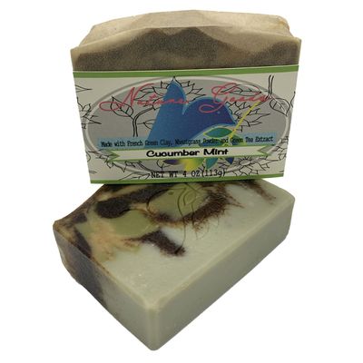 Nature Goods Spa Bath Bar Soaps - Handcrafted with All-Natural ingredients. Stay Fresh Naturally with Nature Goods Spa Bath Bar. Green Tea Collection (Cucumber Mint Bath Bar Soap)