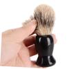 Mipcase Plastic Badger Hair Shaving Brush Set Bowl Rack for Easy Storage and Cleaning and Lightweight Beard Brush Tool for Home Use Black view 4