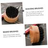 Mipcase 3pcs Beard Care Supplies Wooden Round Mustache Brush for Men Male Beard Shaving Tool Boar Bristle view 2