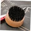 Mipcase 3pcs Beard Care Supplies Wooden Round Mustache Brush for Men Male Beard Shaving Tool Boar Bristle view 4