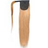 Ponytail Extension Human Hair Honey Blonde Straight Warp Around Human Hair Ponytail for Black Women Brazilian Clip on Ponytail Hair Extension Hairpiece with Magic Paste 27# 80g/Bundle 18inch view 3