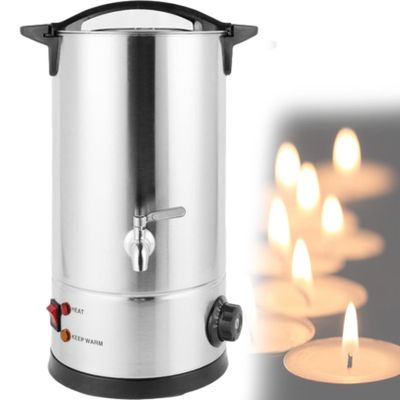 IINCOOY Wax Melter for Candle Making Warmer 8L with Spout Temperature Control Portable Business Electric Wax Melting Pot