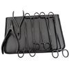 MuskalMed Full Black 7 Piece Body Piercing Instruments Kit Tools Pennington Sponge Forceps Stainless Steel Instruments with Carry Case MBK-B-01 view 1