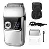 EKHOU Men's Shaver, Electric Foil Shavers for Men All Metal 2 in 1 Foil Trimmer LED Waterproof Shaving Machine 3-Speed Adjustable (Color : Sliver) view 1