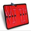 MuskalMed Hot Pink 7 Piece Body Piercing Instruments Kit Tools Pennington Sponge Forceps Stainless Steel Instruments with Carry Case MBK-P-01 view 2