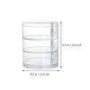 HAKIDZEL 1pc Rotating Jewelry Organizing Box Multi-layer Desktop Storage Case for Cosmetics Jewelry Makeup Organizer for Rings Earrings Necklaces Bracelets Friends Family view 3