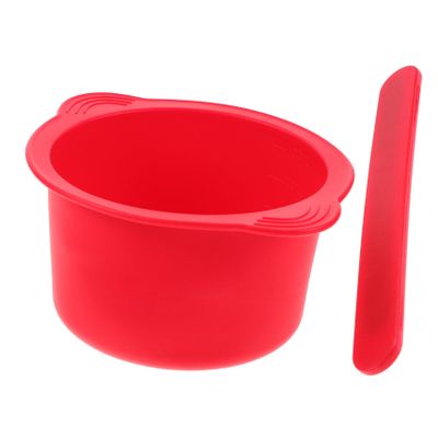 Angoily Silicone Wax Warmer Bowl Replacement for Hair Removal High-temperature Resistant Wax Bean Liner with Spatula Durable and Easy to Clean for Home and Salon Use