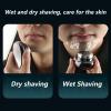 ARZARF Gradient Space Stone Gradient Mini Shaver, Upgrade Mini Electric Shaver Portable Electric Shaver for Men Women Travel, Pocket Size Washable Electric Razor, with LED Power Display (Silver) view 3