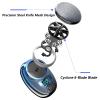 ARZARF Gradient Space Stone Gradient Mini Shaver, Upgrade Mini Electric Shaver Portable Electric Shaver for Men Women Travel, Pocket Size Washable Electric Razor, with LED Power Display (Silver) view 4