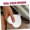NOLITOY Luxury Heart Shape Hand Mirror Crystal Cosmetic Mirror with Magnification for Travel Purse view 3