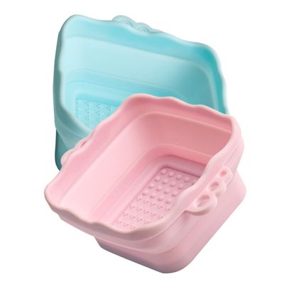 balacoo 2pcs Makeup Brush Cleaning Bowls Silicone Brush Cleaner Mat with Convex Textures for Cleaning Portable and Durable Design