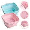 balacoo 2pcs Makeup Brush Cleaning Bowls Silicone Brush Cleaner Mat with Convex Textures for Cleaning Portable and Durable Design view 2