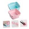 balacoo 2pcs Makeup Brush Cleaning Bowls Silicone Brush Cleaner Mat with Convex Textures for Cleaning Portable and Durable Design view 4