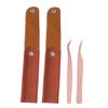 balacoo 4pcs Stainless Steel Eyebrow Tweezers Set for Lash Extension Tweezers Makeup Tool Dedicated Clips view 1