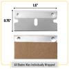 Bates Single Edge Razor Blades, 100 Pack, Stainless Steel Straight Edge Razor Blades view 3