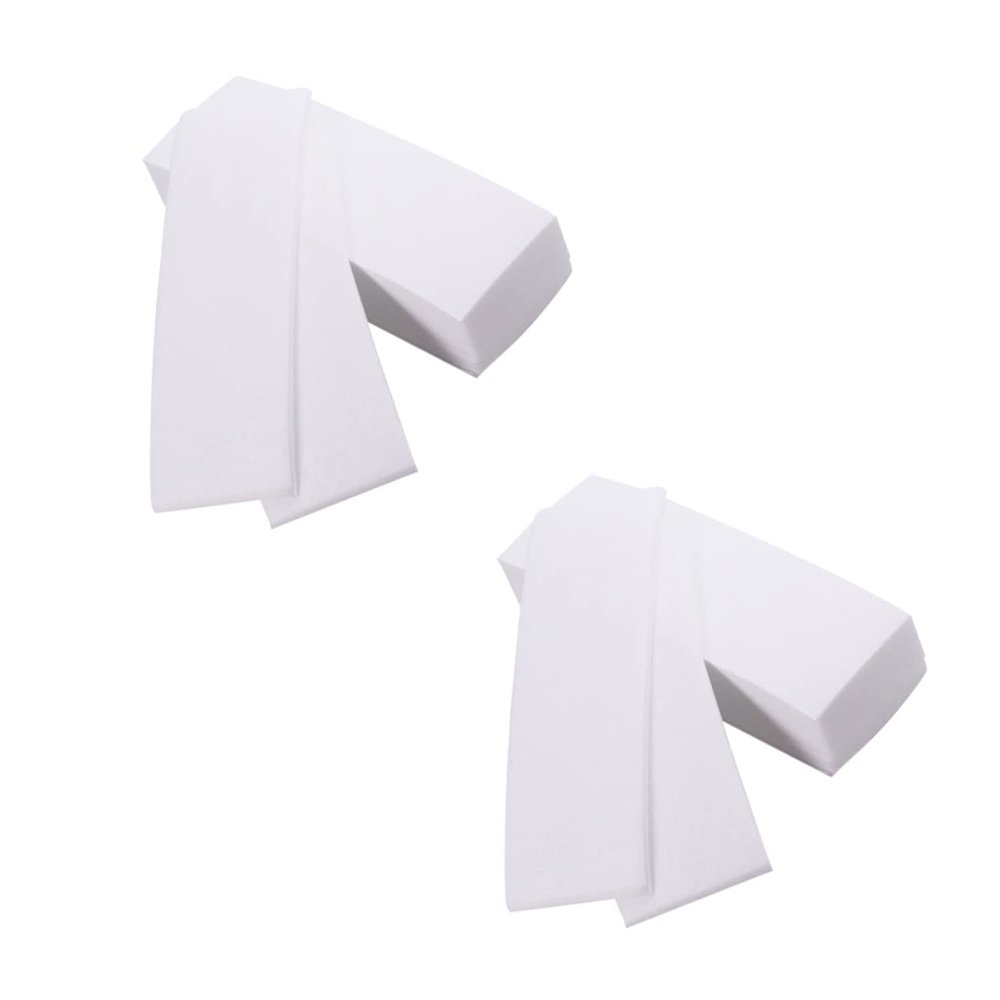 POPETPOP 2packs Non-woven Depilatory Paper for Hair Removal Soft Flexible and Strong Adhesive Wax Strips for Body Facial Use for Salon and Home Waxing