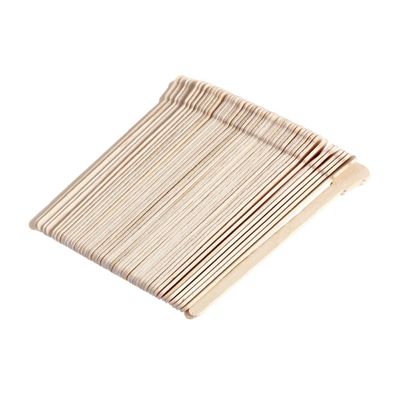 Mipcase 100pcs Wooden Waxing Spatulas Disposable Tongue Depressor Sticks for Hair Removal Easy to Use Hot and Strip Wax for Salon Home Use