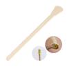 Mipcase 100pcs Wooden Waxing Spatulas Disposable Tongue Depressor Sticks for Hair Removal Easy to Use Hot and Strip Wax for Salon Home Use view 3