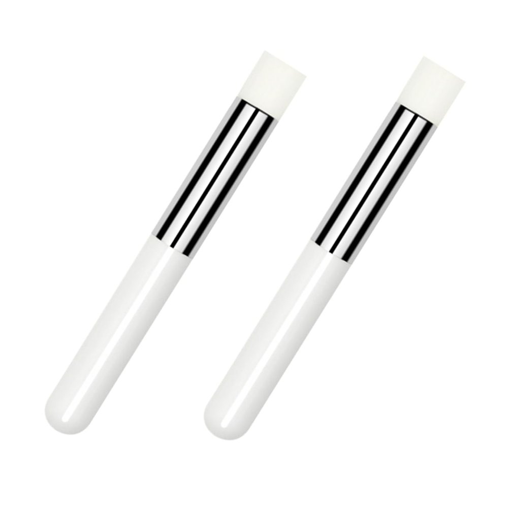 balacoo 2pcs Lip Smudge Brush Tool Ergonomic Design for Blending Lipstick Concealer Comfortable Makeup Applicator for Women Skin-friendly Artificial for Lip Makeup
