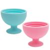 FRCOLOR 2pcs Reusable Makeup Sponge Holder Elegant Makeup Brush Cleaner Bowl Cup for Cleaning and Storing Beauty Sponges Colors view 1