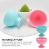 FRCOLOR 2pcs Reusable Makeup Sponge Holder Elegant Makeup Brush Cleaner Bowl Cup for Cleaning and Storing Beauty Sponges Colors view 4