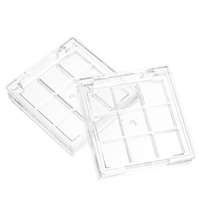 Beaupretty 2pcs Empty Eyeshadow Boxes for Makeup Kit Small Storage Containers for Eye Makeup Travel Use Eyeshadow Containers