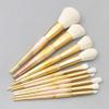 10 Pcs/Set Makeup Brushes Yellow Marble Makeup Brush Fashion Powder Foundation Blush Eye Shadow Lip view 2